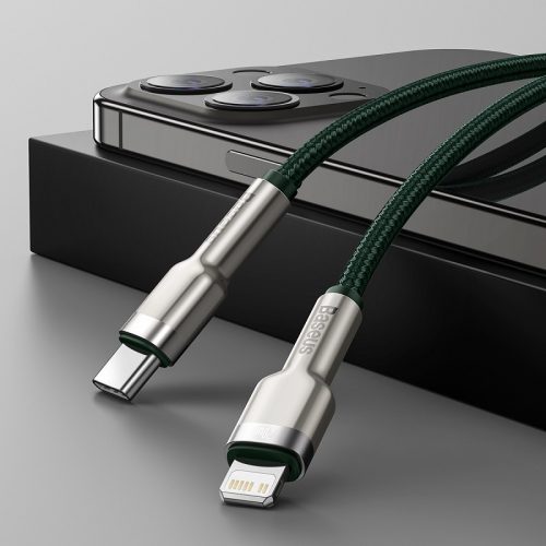 Baseus Dynamic Series USB-C-Lightning kábel, 20 W, 2 m, zöld