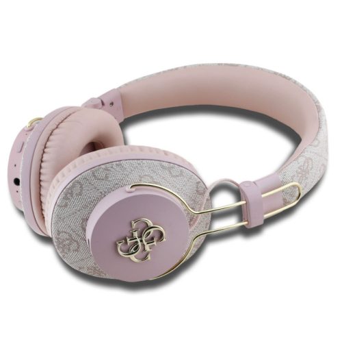 Guess PU 4G Metal Logo ENC Wireless fejhallgató, rózsaszín