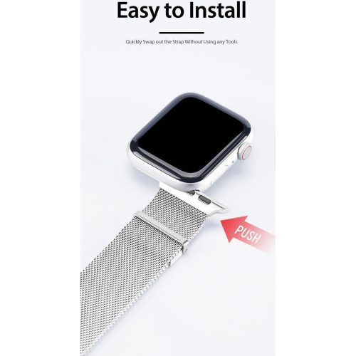 Dux Ducis Apple Watch 38 / 40 / 41mm milánói szíj, szürke