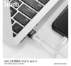 Hoco UA6 OTG adapter USB-A - USB-C, fekete