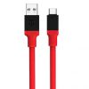 Tactical Fat Man USB / USB-C töltő- és adatkábel, 1m, piros