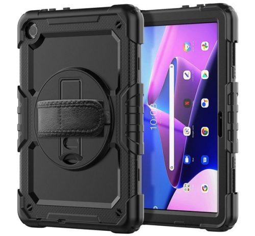 Tech-Protect Solid360 Samsung Galaxy A9+ tablet tok kitámasztóval, fekete
