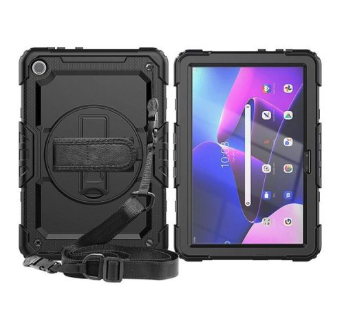Tech-Protect Solid360 Samsung Galaxy A9+ tablet tok kitámasztóval, fekete