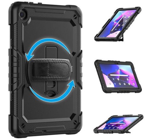 Tech-Protect Solid360 Samsung Galaxy A9+ tablet tok kitámasztóval, fekete