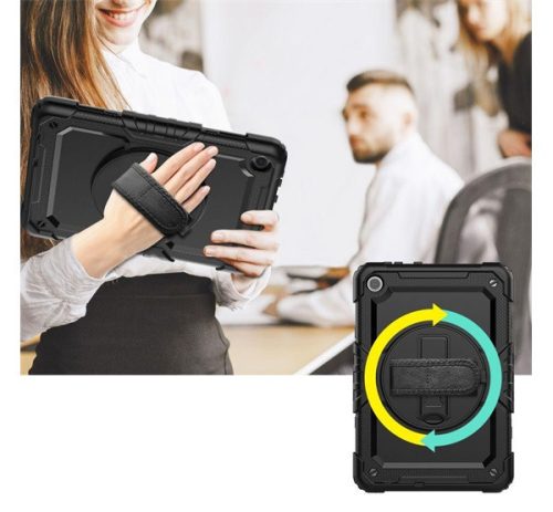 Tech-Protect Solid360 Samsung Galaxy A9+ tablet tok kitámasztóval, fekete