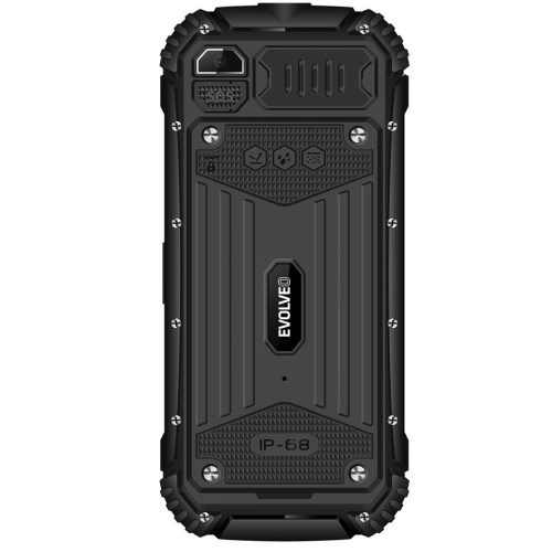 Evolveo StrongPhone Q1 Dual SIM strapabíró nyomógombos mobiltelefon, fekete