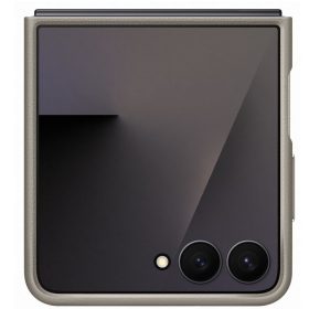   Samsung Galaxy Z Flip 7 KindSuit gyári vegán bőr tok, bézs