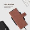 Nillkin Aoge Samsung Galaxy Z Fold 7 bőr mágneses oldalra nyíló tok, S Pen tartóval, barna