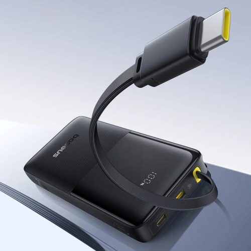 Baseus Bipow 2 Powerbank / külső akkumulátor, USB-C / USB-A port, QC + PD. 20000mAh, 20W, fekete