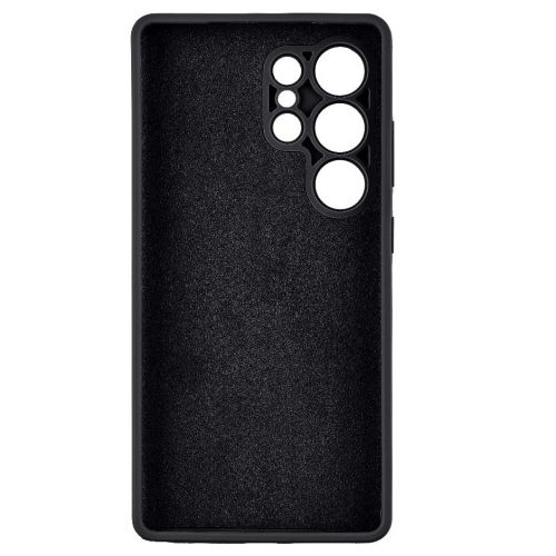 Tactical Beaver Samsung Galaxy S25 Ultra prémium szilikon tok kameravédő peremmel, fekete