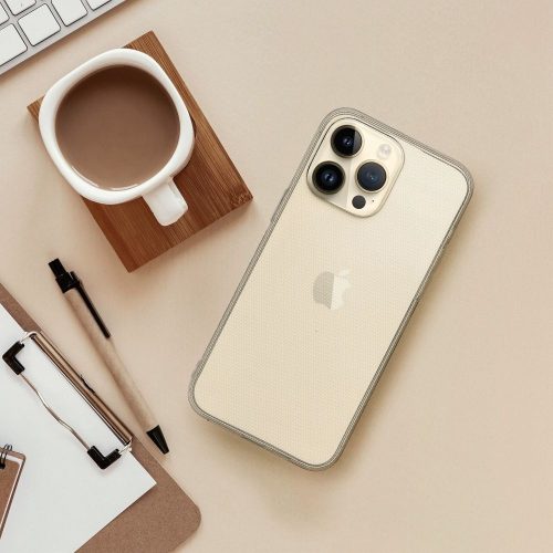 Clear 2mm Apple iPhone Air (2025) ultravékony szilikon tok, átlátszó (kamera védelemmel)