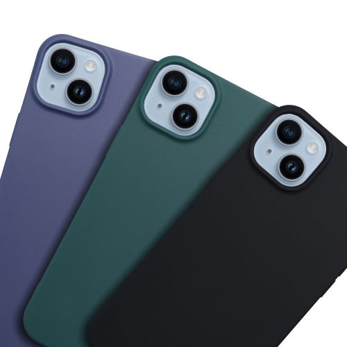 Matt szilikon Apple iPhone Air (2025) tok, fekete