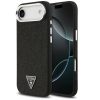 Guess Glitter Triangle Logo Apple iPhone Air (2025) MagSafe hátlap tok, fekete-ezüst