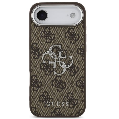 Guess 4G Big 4G Classic Logo Apple iPhone Air (2025) hátlap tok, barna-ezüst