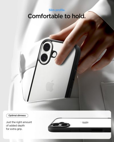 Spigen Ultra Hybrid Apple iPhone 17 tok, Matte Black, fekete