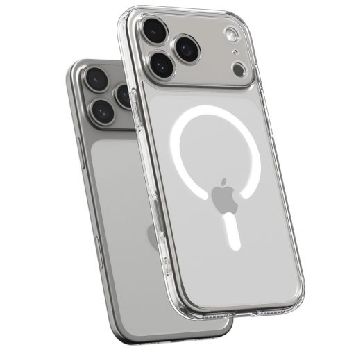 Spigen Ultra Hybrid Magfit Apple iPhone 17 Pro Max tok, MagSafe, Clear White, fehér