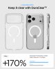 Spigen Ultra Hybrid Magfit Apple iPhone 17 Pro Max tok, MagSafe, Clear White, fehér