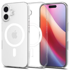   Spigen Liquid Crystal Magfit Apple iPhone 17 tok, MagSafe, Clear White, fehér