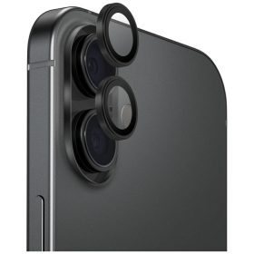   Uniq Optix Apple iPhone 17 tempered kameralencse-védő üvegfólia felhelyező kerettel, fekete