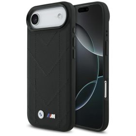   BMW M Quilted Logo Apple iPhone Air (2025) MagSafe hátlap tok, fekete