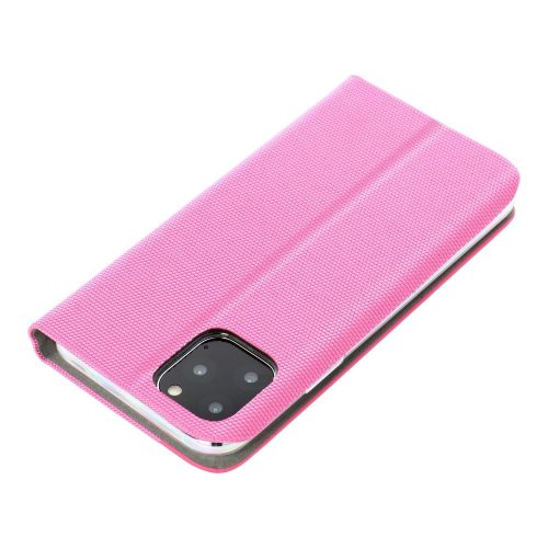 Forcell Sensitive Samsung Galaxy S25 FE oldalra nyíló flip tok, rózsaszín
