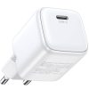 Ugreen Nexode CD318 USB-C hálózati töltő, PD3.0, QC4.0, GaN, 20W, fehér