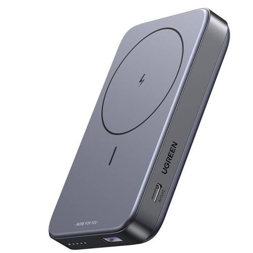 Ugreen PB206 mágneses Powerbank / külső akkumulátor, USB-A-USB-C, 10000mAh, 20W, szürke