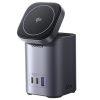 Ugreen Nexode X555 2xUSB-C-USB-A wirelesstöltő, 65W, GaN, szürke