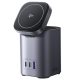 Ugreen Nexode X555 2xUSB-C-USB-A wirelesstöltő, 65W, GaN, szürke