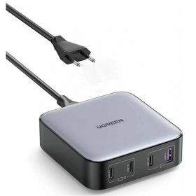 Ugreen CD328 3xUSB-C-USB-A asztali töltő, 100W, szürke