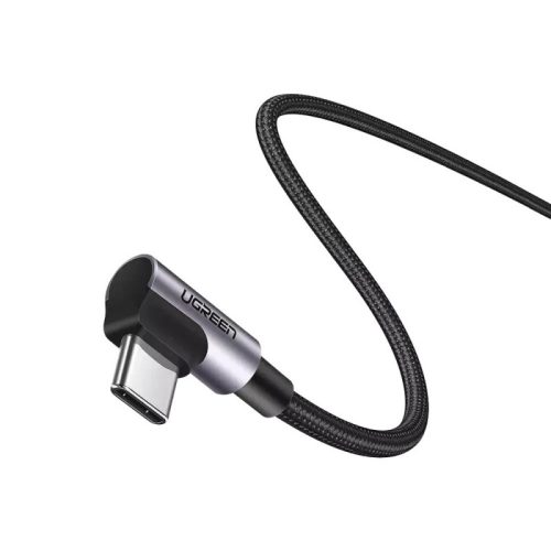 Ugreen US335 USB-C-USB-C töltő- és adatkábel, fonott, 5A, 100W, 2m, fekete