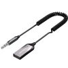 Ugreen CM309 Bluetooth 5.3 audio vevő jack csatlakozóval, fekete