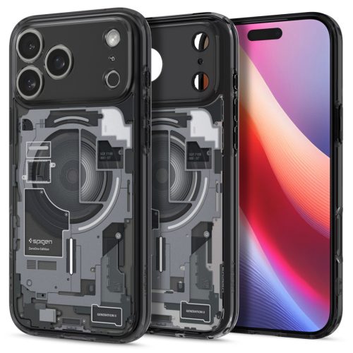 Spigen Ultra Hybrid MagFit Apple iPhone 17 Pro Max tok, MagSafe, Zero One, fekete