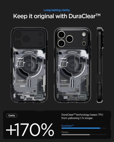 Spigen Ultra Hybrid MagFit Apple iPhone 17 Pro Max tok, MagSafe, Zero One, fekete