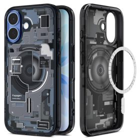   Spigen Ultra Hybrid MagFit Apple iPhone 17 tok, MagSafe, Zero One, fekete
