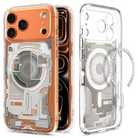   Spigen Ultra Hybrid MagFit Apple iPhone 17 Pro tok, MagSafe, Zero One, Natural Titanium