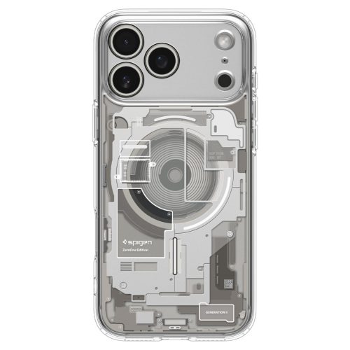 Spigen Ultra Hybrid MagFit Apple iPhone 17 Pro tok, MagSafe, Zero One, Natural Titanium