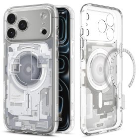   Spigen Ultra Hybrid MagFit Apple iPhone 17 Pro Max tok, MagSafe, Zero One, fehér