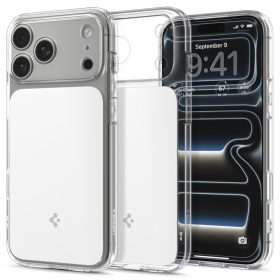   Spigen Ultra Hybrid T MagFit Apple iPhone 17 Pro tok, MagSafe, Glossy White, fehér