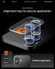 Spigen Glas.tR EZ Fit Optik Pro Apple iPhone 17 / 16 Plus / 16, Tempered kameralencse-védő fólia felhelyező kerettel, ezüst (2db)