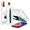 Spigen Glas.tR EZ Fit Privacy Apple iPhone Air (2025) tempered kijelzővédő fólia felhelyező kerettel
