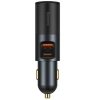 Baseus Share Together 2×USB-A autós gyorstöltő, szivargyújtó kimenettel, 60W, szürke