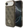 Guess 4G Strass Logo Apple iPhone Air (2025) MagSafe tok kameravédő peremmel, barna-arany