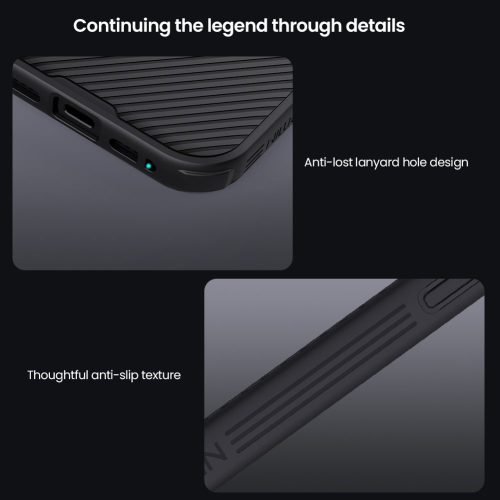 Nillkin CamShield Pro Apple iPhone Air (2025) műanyag hátlap tok, átlátszó-fekete