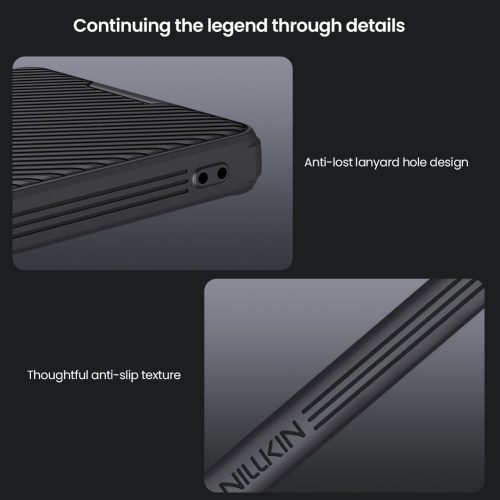Nillkin CamShield Pro Magnetic Samsung Galaxy S25 FE mágneses műanyag hátlap tok, fekete