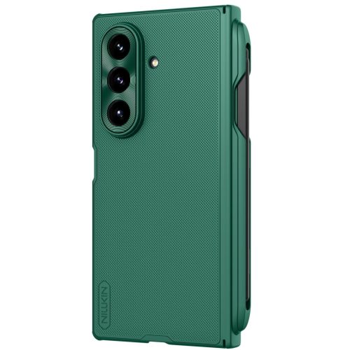 Nillkin Super Frosted Fold Samsung Galaxy Z Fold 7 mágneses műanyag hátlap tok + S-pen, zöld