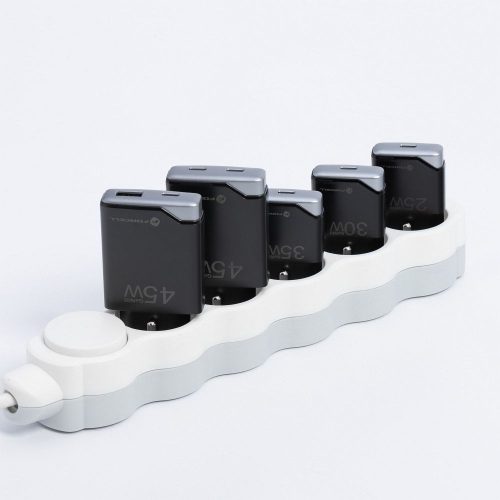 Forcell F-Energy GaN III B245201(2C) 2xUSB-C töltő adapter, PD, QC4.0, 3A, 45W, fekete