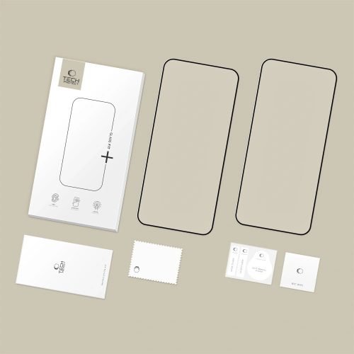 Tech-Protect Glass Fit+ Xiaomi Redmi 15C 4G / 15C 5G / Poco C85 4G kijelzővédő üvegfólia, fekete (2db)