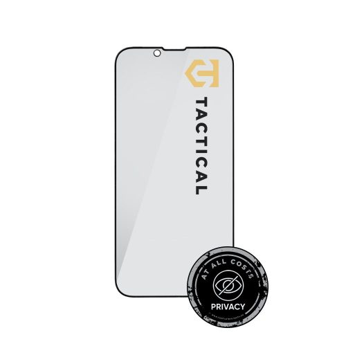 Tactical Glass Shield Privacy Stealth 5D Apple iPhone 15 / 16 betekintésgátló kijelzővédő üvegfólia, fekete