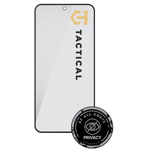 Tactical Glass Shield Privacy Stealth 5D Samsung Galaxy S24 / S25 betekintésgátló kijelzővédő üvegfólia, fekete